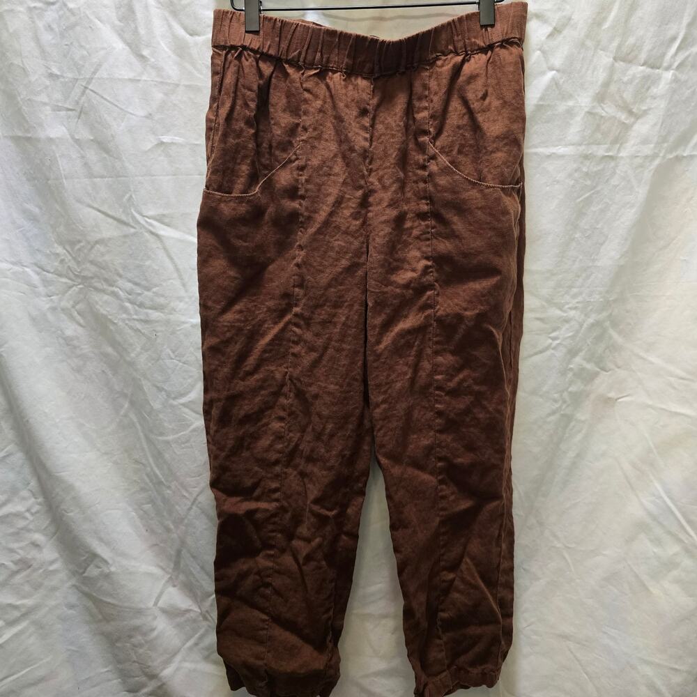 Quince Chocolate Linen Pants